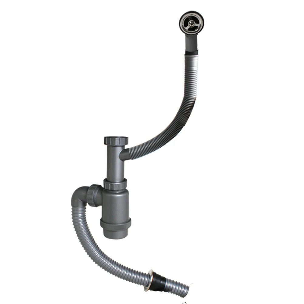 

Комплект фитингов для сливной трубы раковины с защитой от перелива и функцией защиты от перелива для кухонных раковин, ванной комнаты и ванны