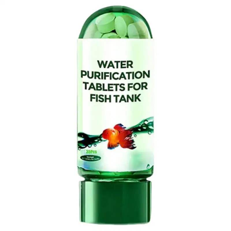 Aqua Water Purification Tablets Aquarium Water Purification Solution Tablet Effective Fish Bowl Cleaning Solution For Home Shop