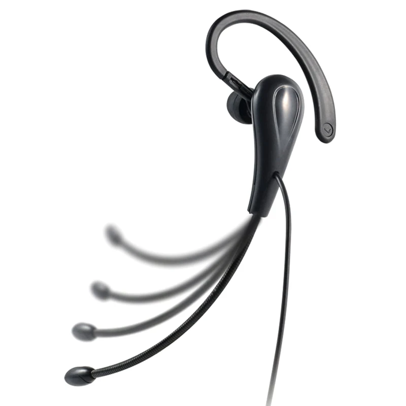 ชุดหูฟังโทรศัพท์แบบเกี่ยวหู โทรศัพท์มือถือ โน๊ตบุ๊ค ผู้เชี่ยวชาญด้านผู้ปฏิบัติงาน หูซ้ายและขวา เปลี่ยนได้