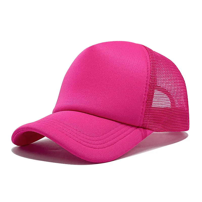 Angepasst Gedruckt Logo Schwamm Mesh Cap Einfarbig Baseball Hut Sonnenschirm Und Sonnenschutz Reise Caps Lkw Kappe Entenschnabel Hüte