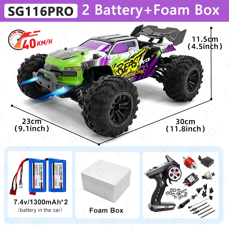 Zll Sg116 Max Rc Auto 80 Km/h Hoge Snelheid Off-Road Drift Auto Borstelloze 4wd Professionele Raceauto 'S Afstandsbediening Auto Voor Volwassenen