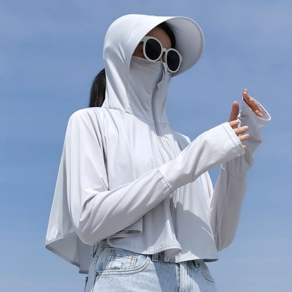 

Summer Female Sun Protection Clothing UV Protection Outdoor Sports Ladies Cloak Long Sleeve Breathable Protect Windbreakers