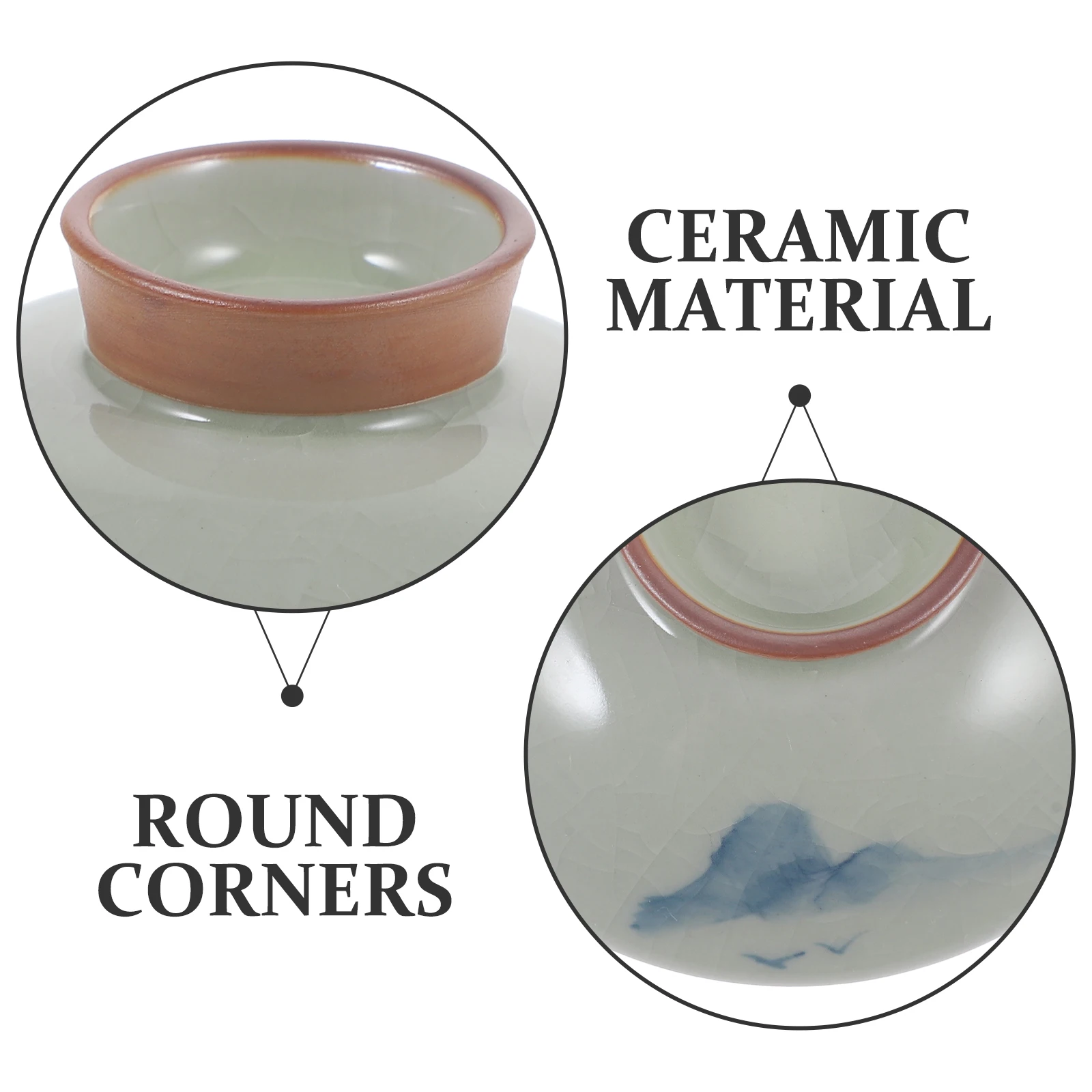 

Teacup Replacement Cover Ceramic Lid Teaware Accessory Fine Workmanship Optimal Brewing Conditions Liquid Leakage Prevention