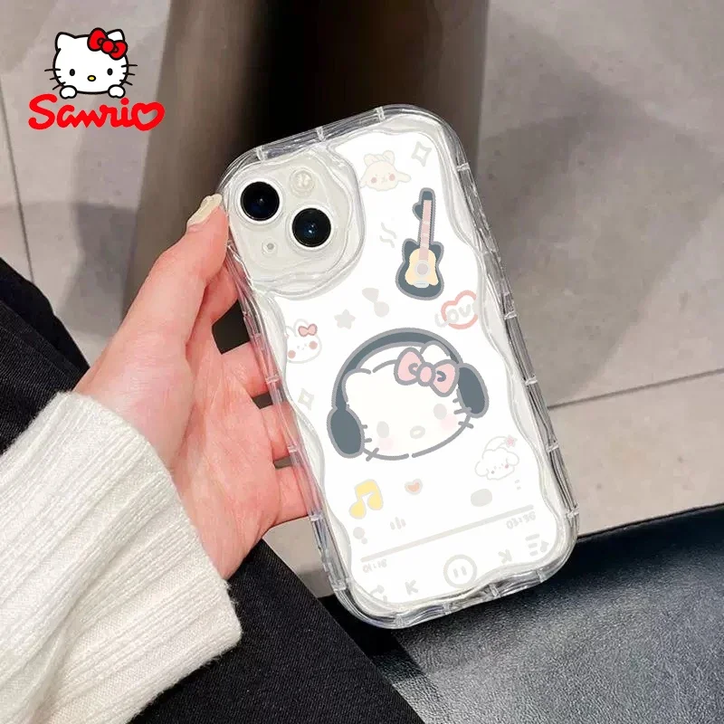 Cinnamoroll coque de téléphone portable tout compris Anti chute mesures femme étui pour Iphone ma mélodie Kawaii accessoire Kitty chat cadeau