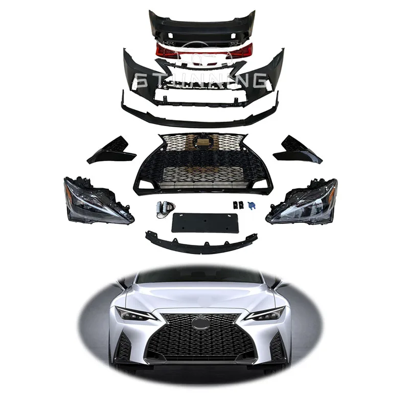 

Facelift is250 headlight Bodykit grille front rear bumper set for Lexus IS300 IS350 IS 2006-2012 body kit taillight bar