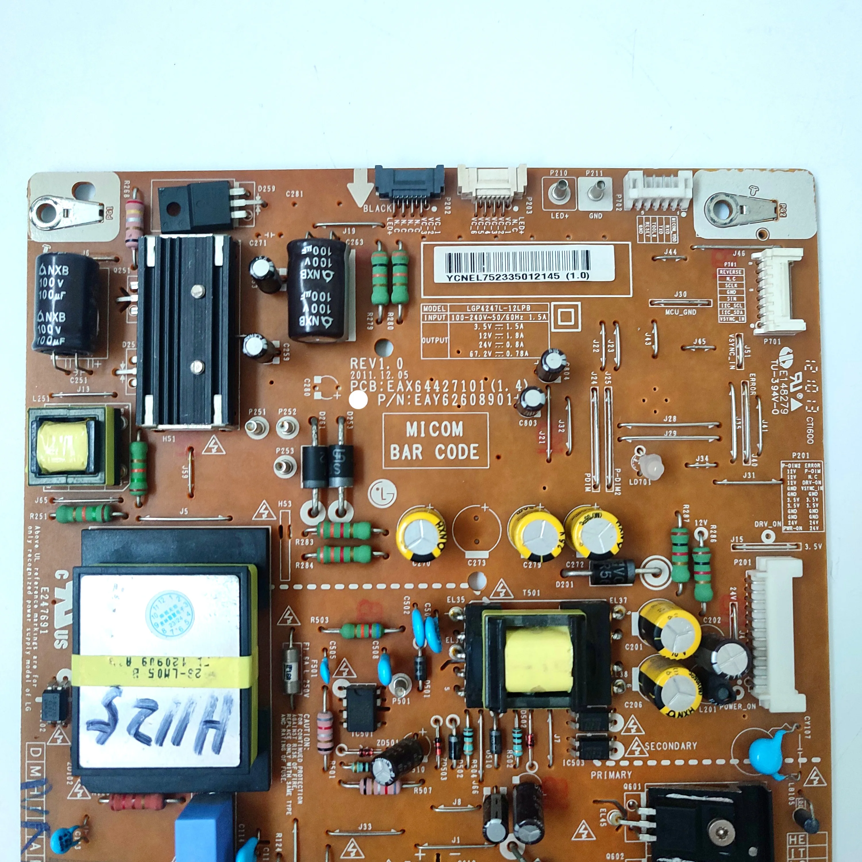 Power Supply Board EAX64427101(1.4) EAY62608901 REV 1.0 for 42LS4100 42LM5800-UC 42LM6200-UE 42LS5700 42LS570S 42LM620S 42LM620T