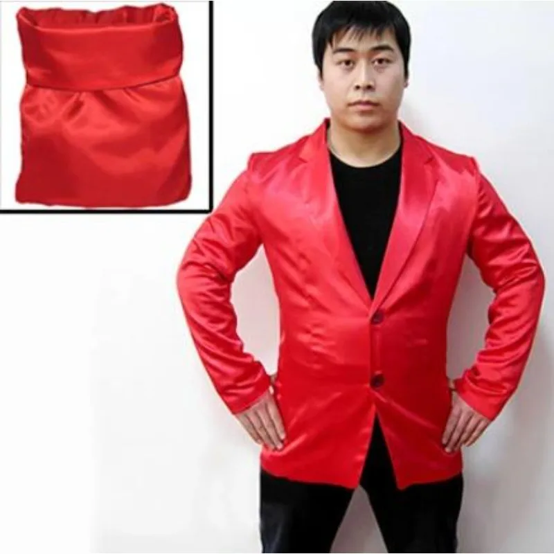 Bag to Suit Magic Trick - Shopping Bag Transforms into Suit Jacket Stage Illusion Gimmick Props Professional Magician Mentalism