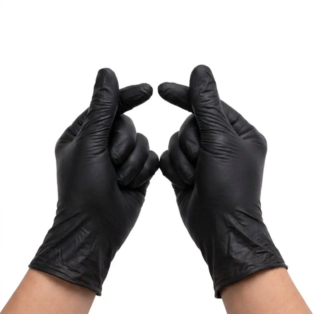 100pcs Practical High Elasticity Disposable Food Gloves Nitrile Blend Gloves Cooking Gloves Catering Service