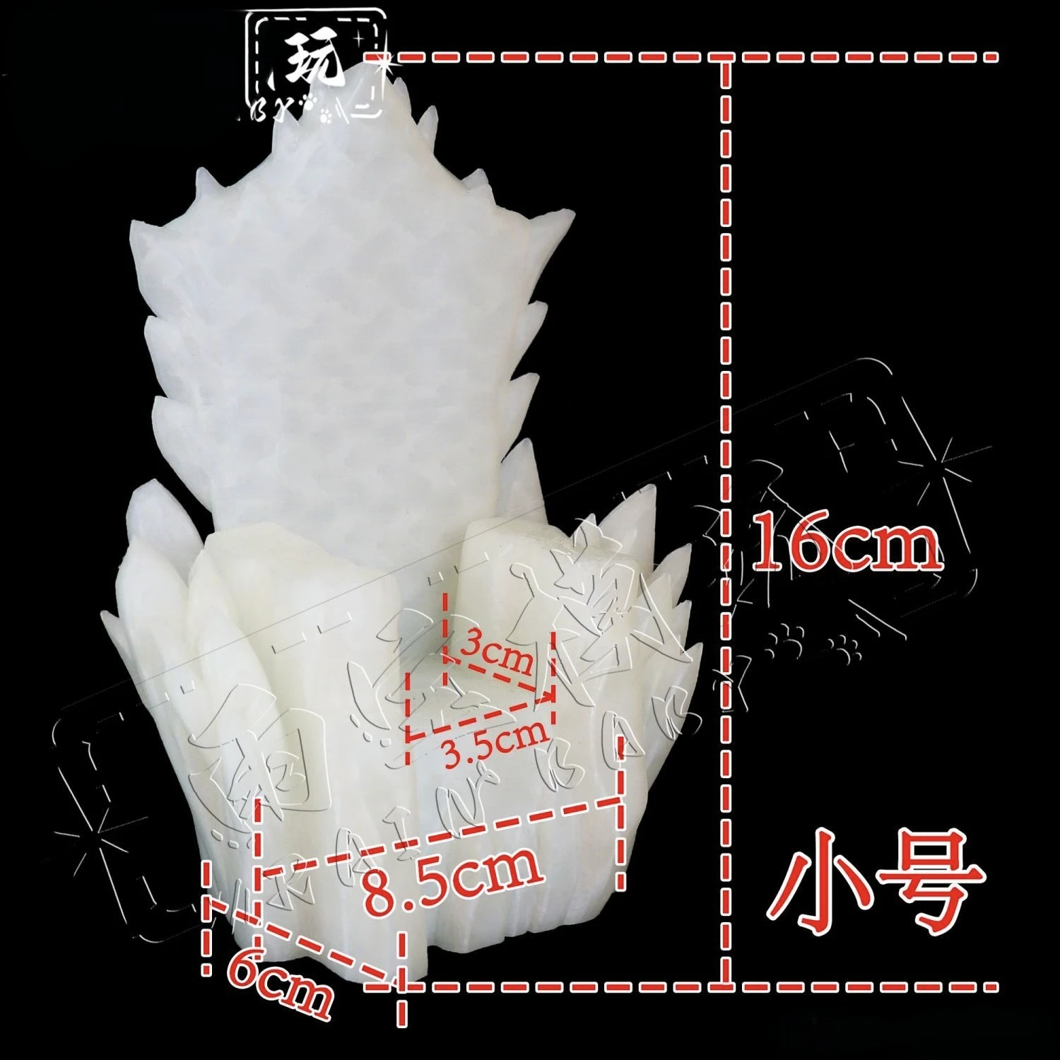 Prachtige 3D-geprinte ijstroon - statisch kunstdecor voor vrouwelijke actiefiguren Trendy plastic modelspeelgoed