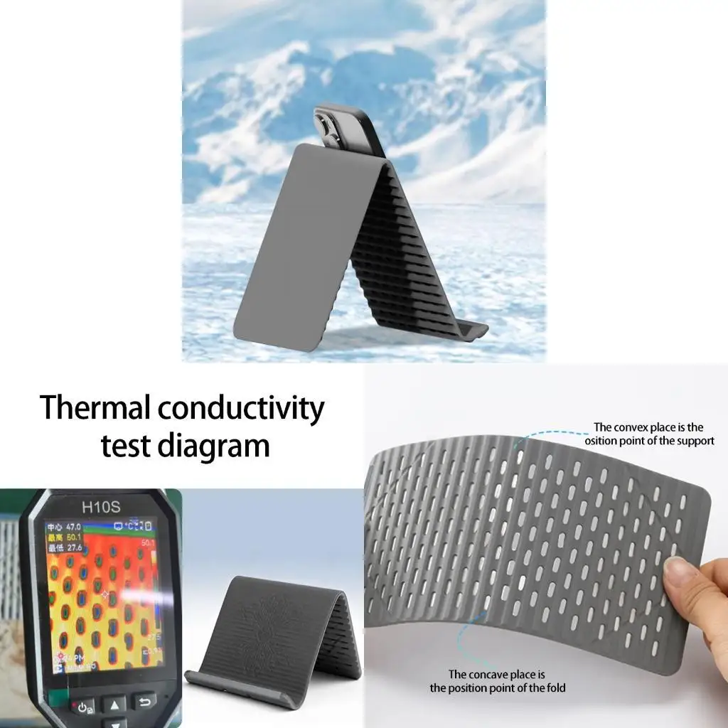 

Foldable Silicone Phone Holder Flexible Silicone Phone Stand For Multiple Devices And Easy Storage 896C