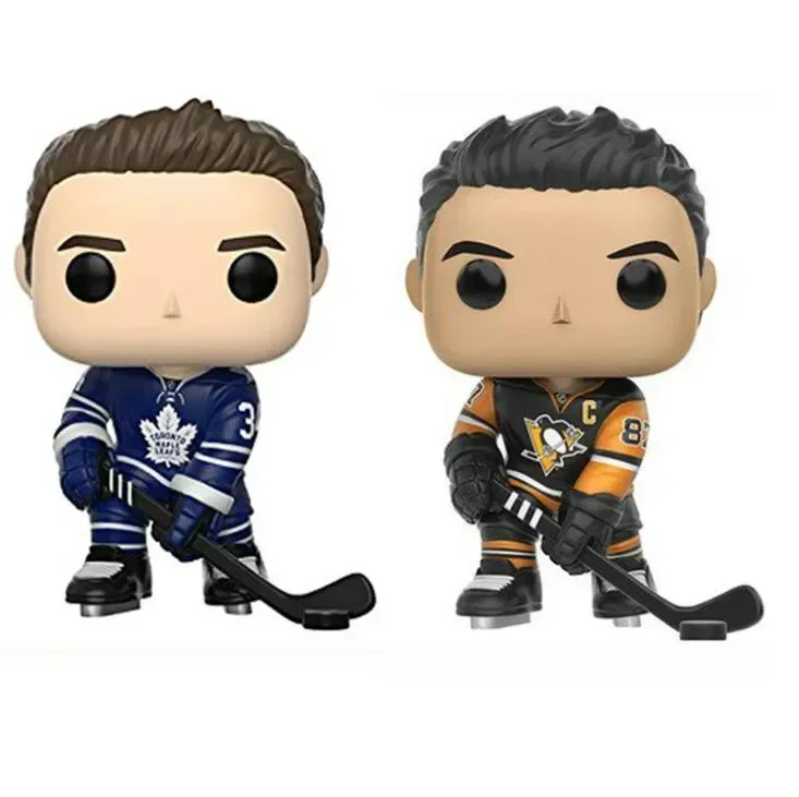 FUNKO New Hockey Doll PENGUINS Sidney Crosby #02 Auston Matthews #20 Vinyl Action Figure Exclusive Collection Model Boy Kid Toys