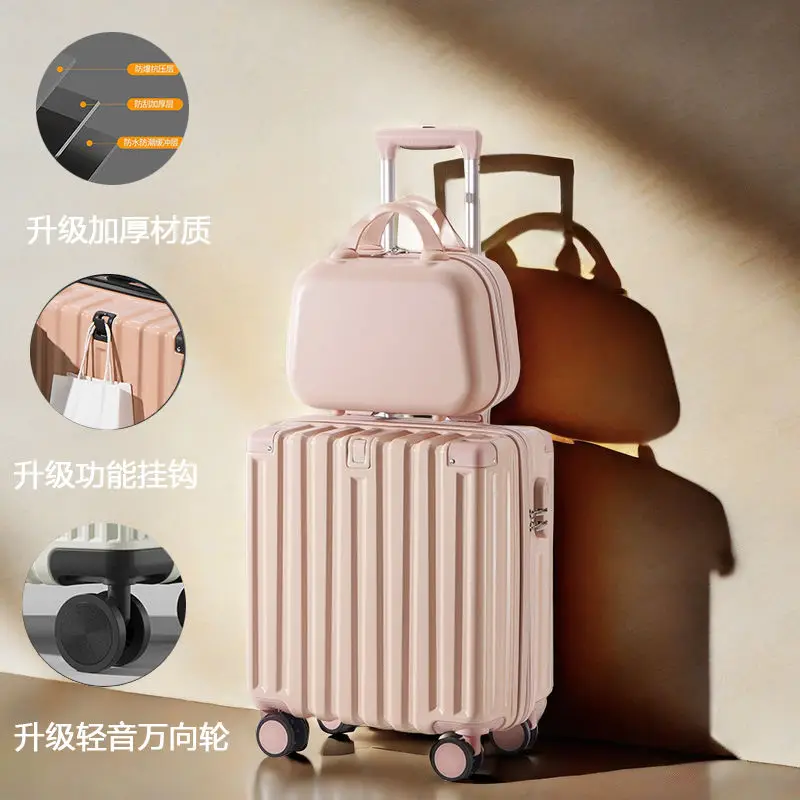 Boarding box small suitcase 18 inch 20 men and women lightweight suitcase airplane small password box