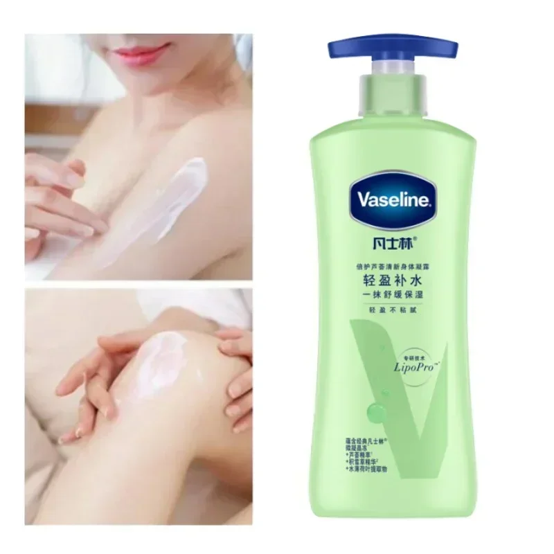 Vaseline Aloe Vera Deep Care Body Milk Sooth Dry Skin Improve Roughness Prevent Cracking Remove Chicken Skin Hydrating Whitening