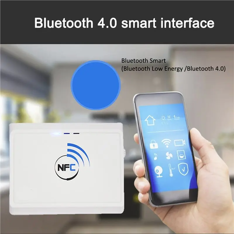 【RECOMENDAR】5X Wireless Contactless 13,56 MHz NFC Reader Bluetooth Android RFID Mobile Card Reader Writer (ACR1311)