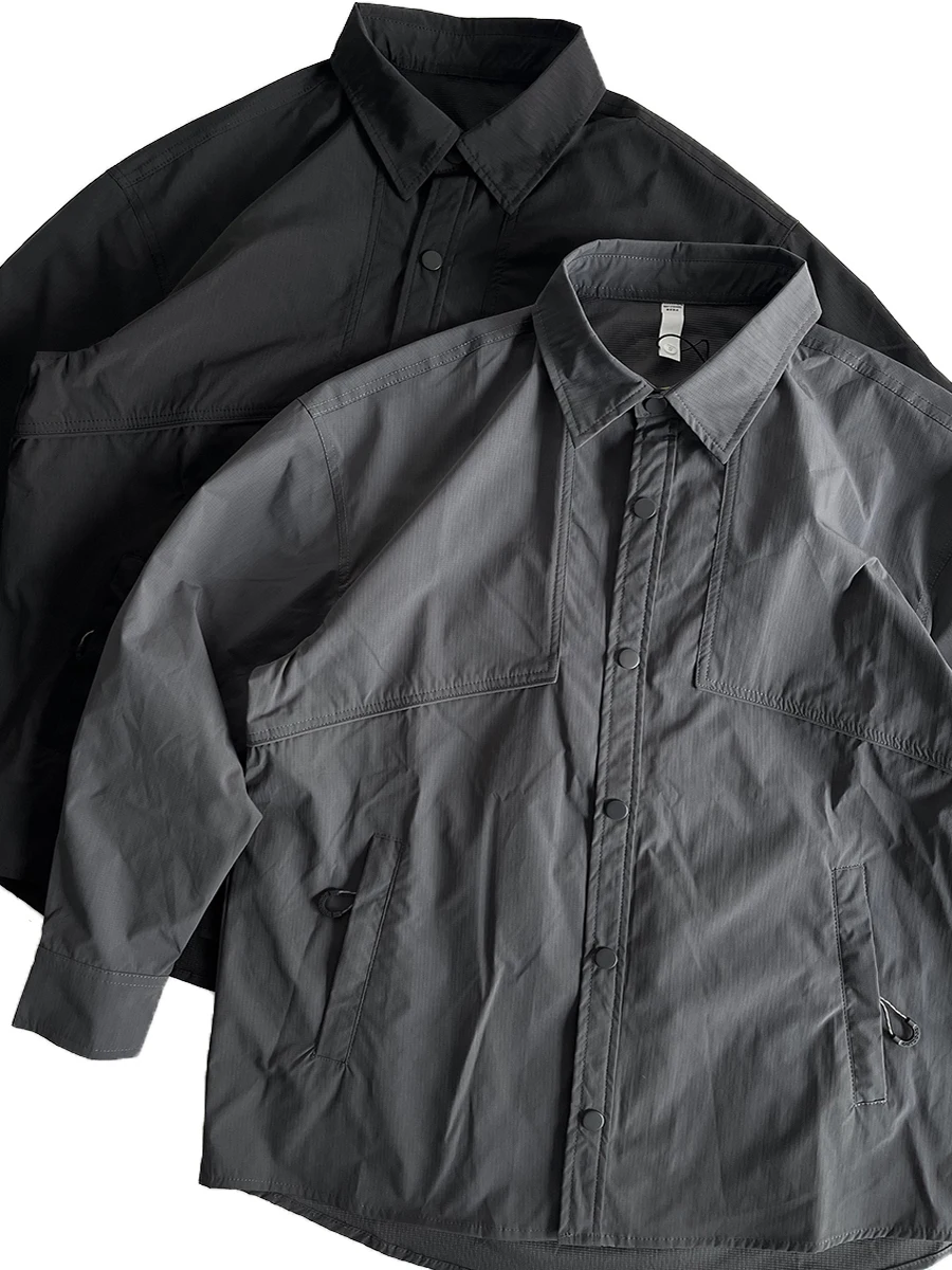 

Outdoor Workwear Long Sleeve Loose Fit Shirt Men's Spring Autumn Sports Casual Polyester Fiber Windproof Quick Dry Water Resi...