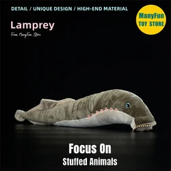 Lamprey Plush Toy High Fidelity Eel Plushie Hagfish Peluche Lifelike Stuffed Animals Simulation Doll Kawai Toy Gifts