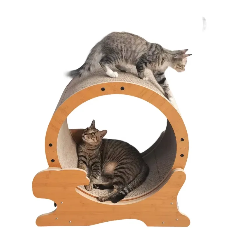 

Cat Running Wheel Cat Wheel Exercise Pet Treadmill Walking Training Machine for Cats Slient Storage Pet Play Equipment