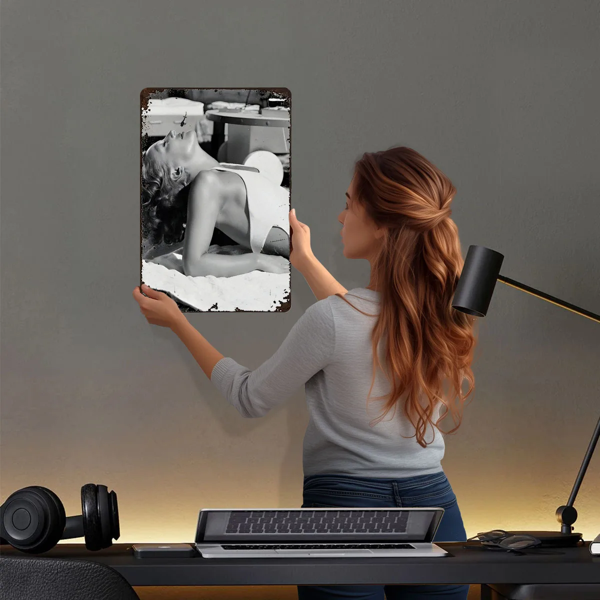 جان كروفورد ملصق معدني ملحقات بار القهوة علامات القصدير المعدنية المخصصة لتزيين جدران غرفة الحمام ديكور الرجال المنزل الرجعية