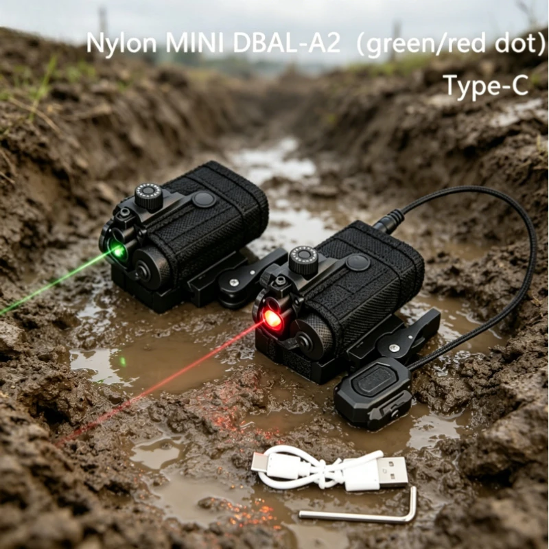 

Lightweight Mini Nylon Red Dot Green Laser Indicator, 2.5mm Aiming Sight, Outdoor Sport Accessory for 20mm Rail Toy Gun Models
