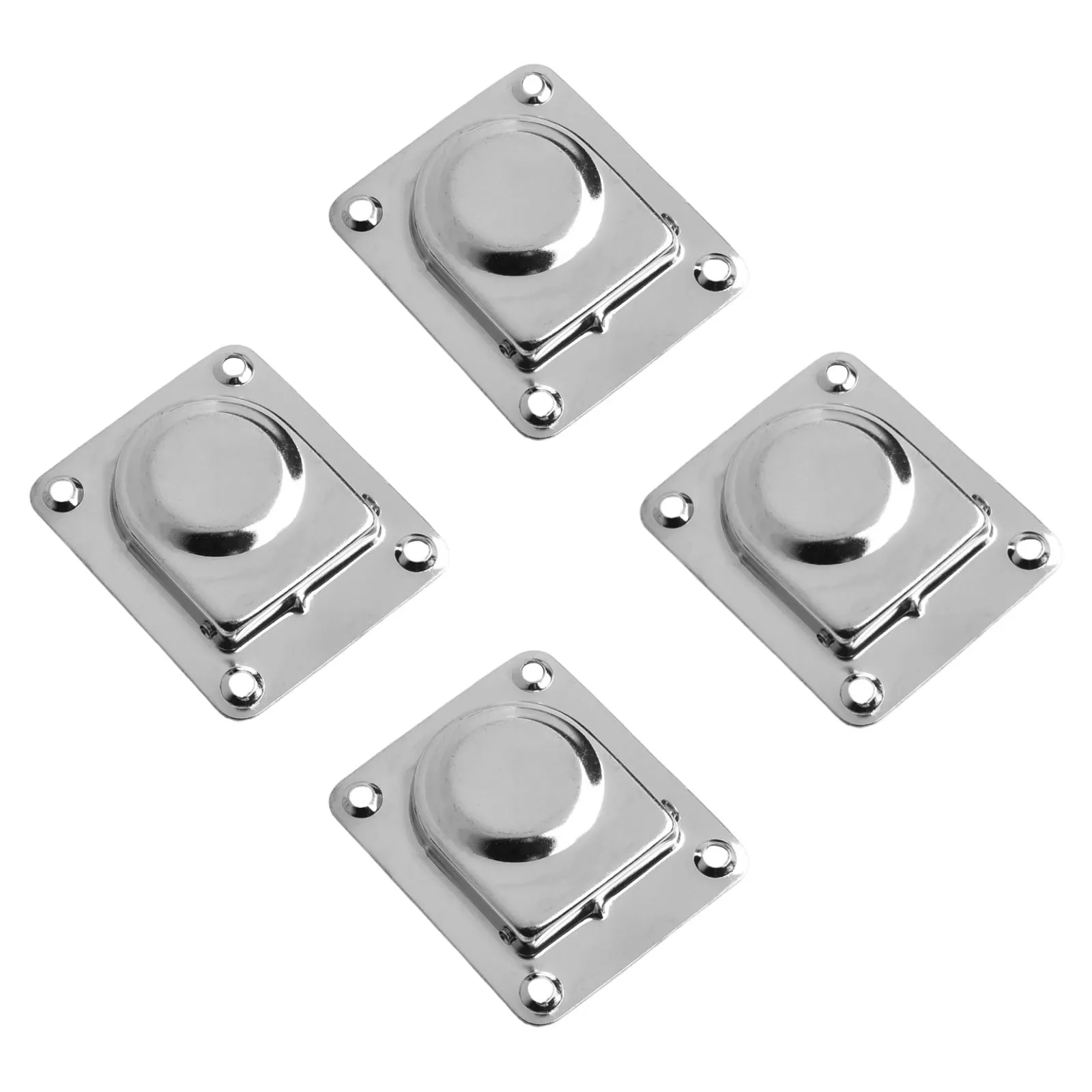 4PCS Anelli a D in acciaio inossidabile 56*66mm Montaggio a incasso Anello a D per ingegneria di precisione per barche Rimorchi Camion Montaggio a pavimento