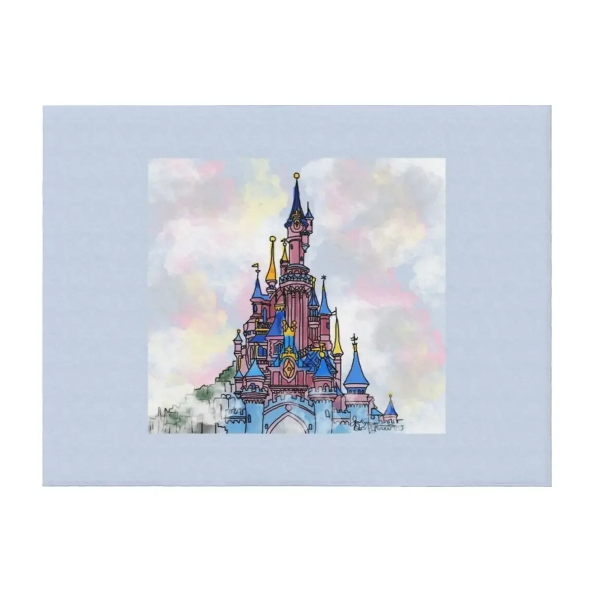 

all hail the croissant castle Throw Blanket Furrys Extra Large Throw Thins blankets and throws Blankets