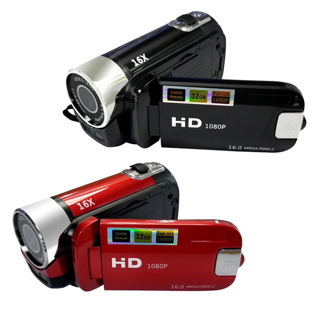 

16X Zoom 1080P Hd Portable Digital Camera Led Light For Sports Concerts Camcorder Dv Video Red Photography Equipment