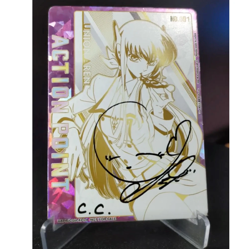 CODE GEASS Lelouch of The Rebellion UA UNION ARENA Collection Card C.C CV Signature Card Bronzing Textured Refractive Flash Gift