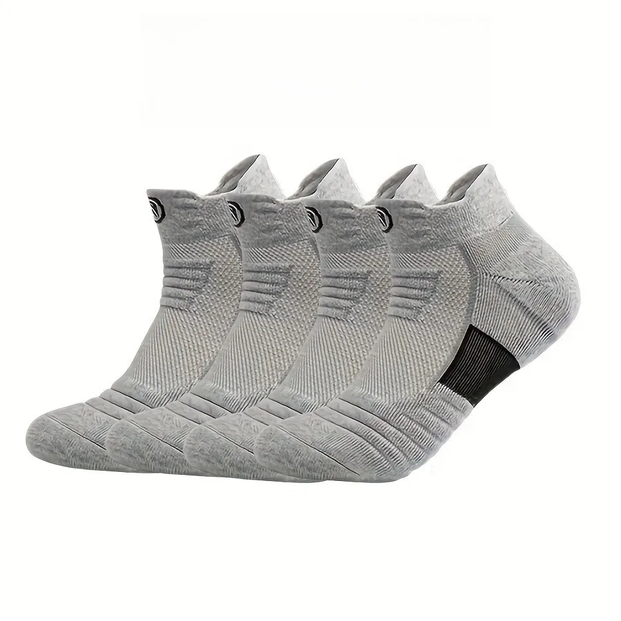

3 пары мужских носков с круглым вырезом, противоскользящие и впитывающие пот спортивные носки, подходят для бега и пеших прогулок, дышащие