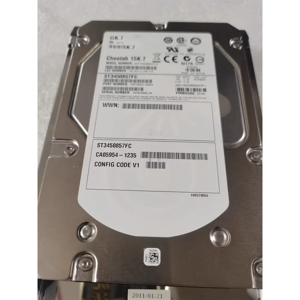 For Fujitsu 450GB 15K 3.5“ FC HDD Hard Drive DX410 DX440 CA06600-E465