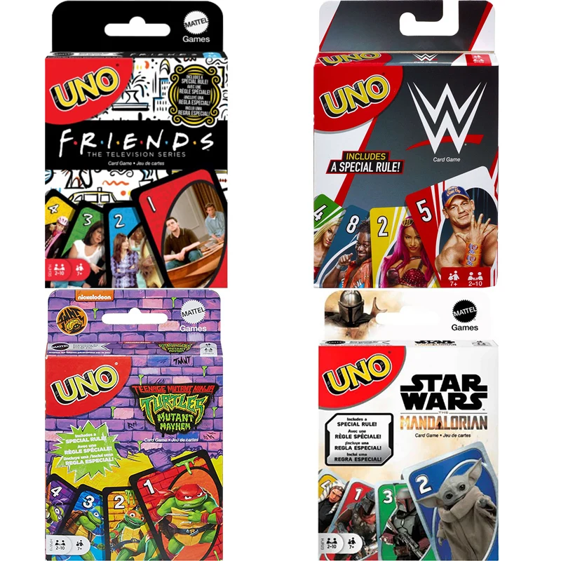 UNO Friends Card Game Family Adult and Party Game Night 2 to 6 Players Collectibles Inspired by The TV Series