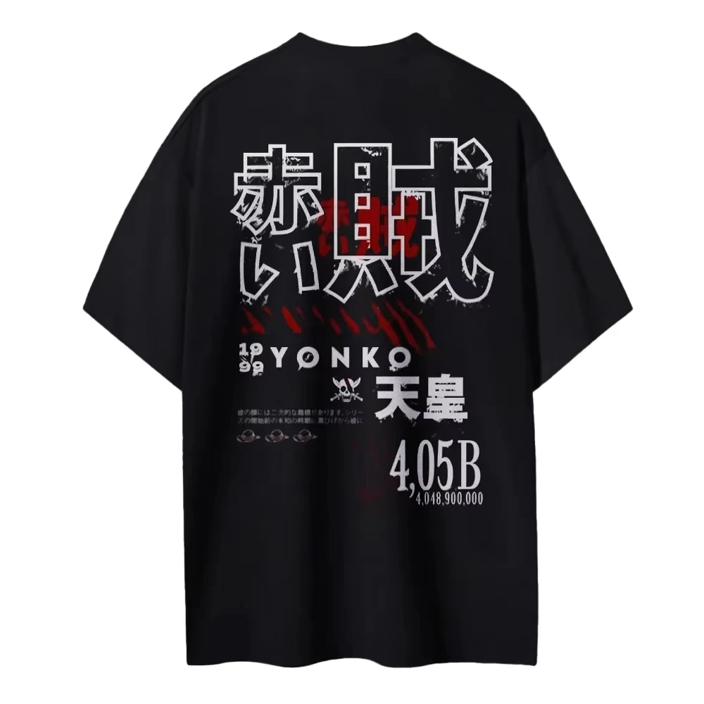 

2026 new The male and female versions of Chongxu's "One Piece" T-shirt for Japanese niche market, short-sleeved version