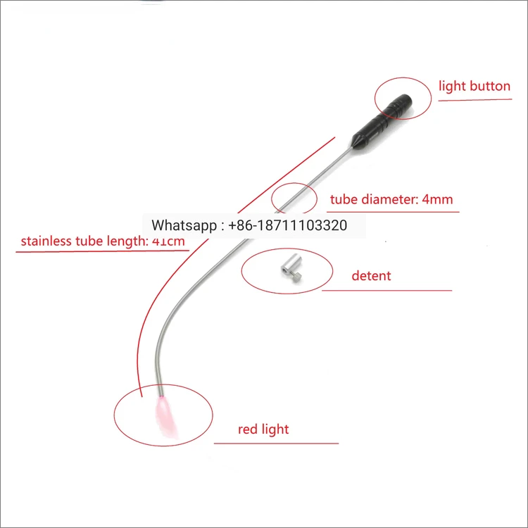 For neonate 2mm direct laryngoscopes Reusable flexible illuminated rigid holder