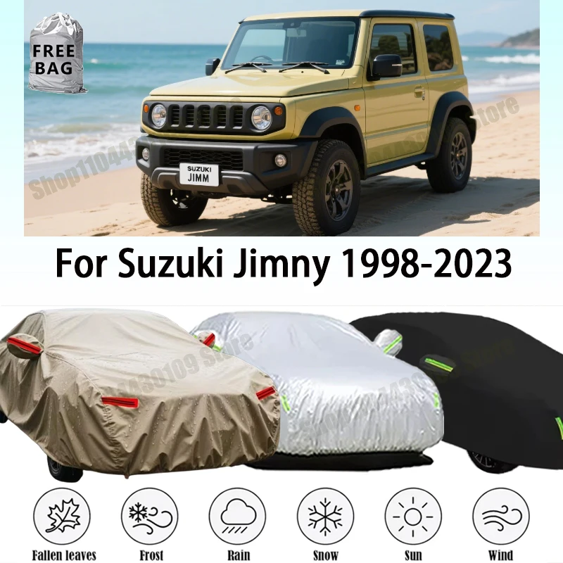 

For Suzuki Jimny 1998-2023 Outdoor Protection Full Car Cover Snow Cover Sunshade Waterproof Dustproof Exterior Car Accessories