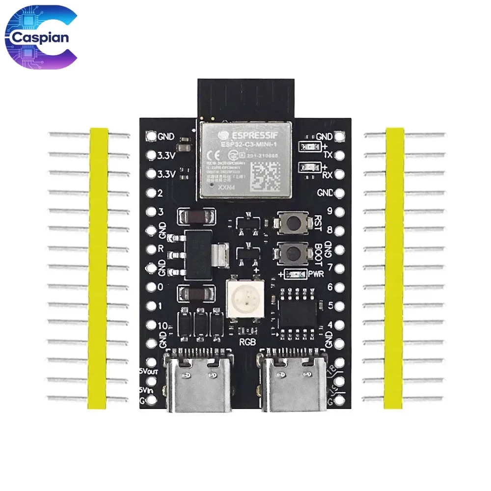 10Pcs ESP32-C3 Development Board Dual Type-C WiFi Bluetooth BLE5.0 DevKitM-1 Core Board ESP32C3