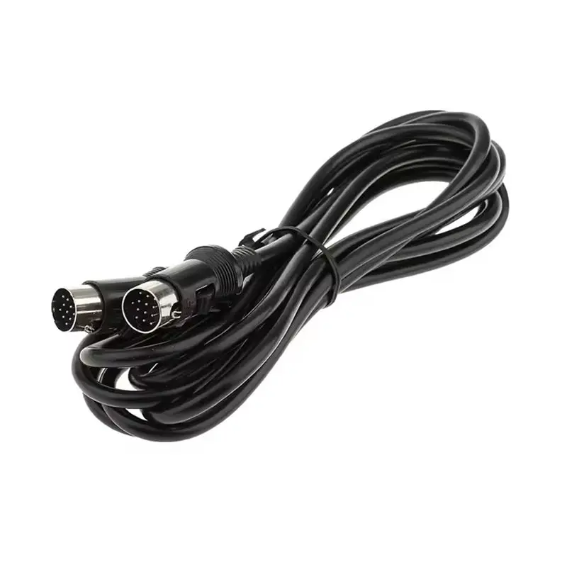 Car Audio Wire Extension Cable 13 Pin DIN Connector Male Plug For Stereo Setup Installation And CD Changer