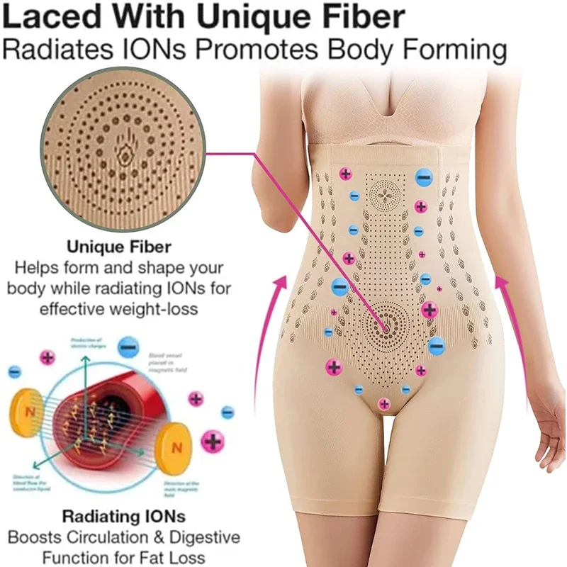 

New Bodyshaper Underwear Unique Fiber Restoration Shaper Tummy Control Shapewear Thigh Slimming Waist Trainer