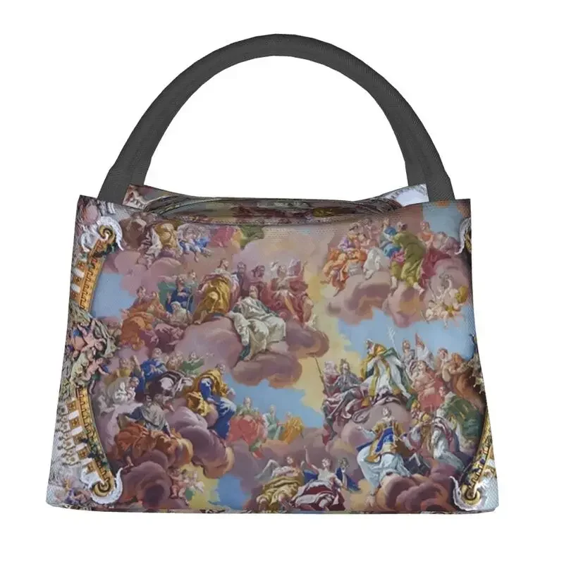 Bartolomeo Altomonte Ceiling Fresco Wilhering Abbey Insulated Lunch Bag Baroque Waterproof Thermal Cooler  Box Women