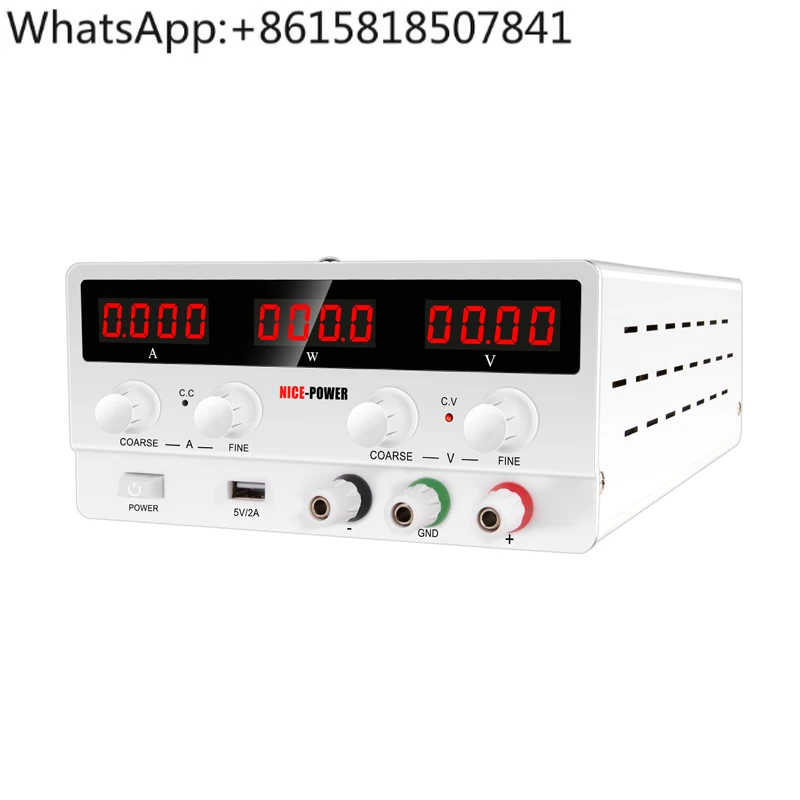 

Quick caching adjustable DC regulated power supply: 30V/60V5A DC