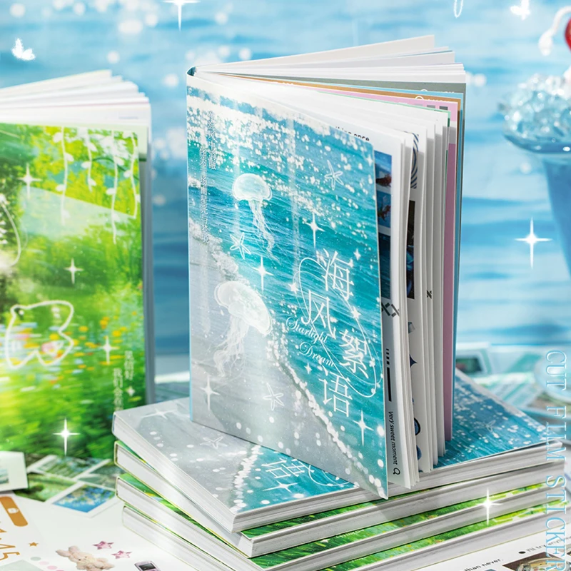 

30/60 шт., наклейка на пленку с космическим мохом, книга для телефона, камеры, багажа, журнала, наклейка, каваи, студенческий справочник, декоративная