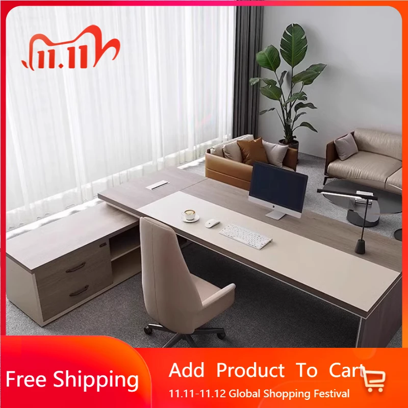 

Минималистичный угловой офисный стол, роскошный офисный стол для руководителей, высококачественный офисный стол, рабочий кабинет, мебель для салона Mesa De Trabajo