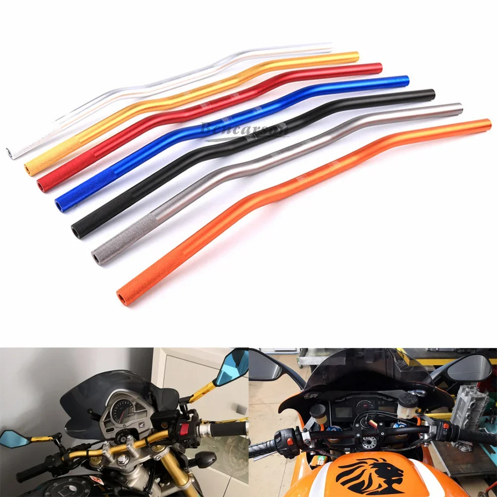 22mm 7/8\'\' Motorcycle CNC Handlebar Universal Steering Wheel Motorbike Scooter Anti-rust Handle Bars For Benelli Ducati Yamaha