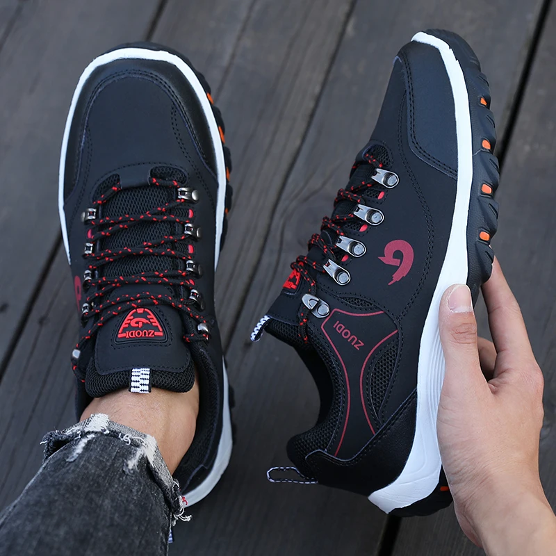Summer Men's Low Cut Single Shoes Fashionable Plus Size Men's Shoes 2025 New Wear-resistant Anti Slip Casual Sports Hiking Shoes