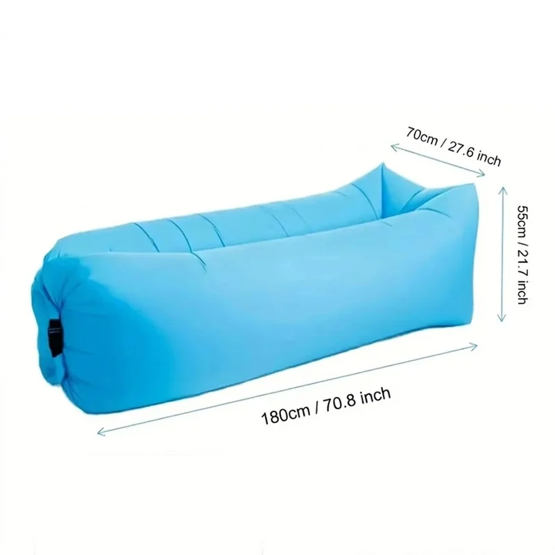 Portable Inflatable Sofa Lounger Lightweight Waterproof Air Couch Fast Inflation Foldable Seat for Beach Pool Camping Travel view 4