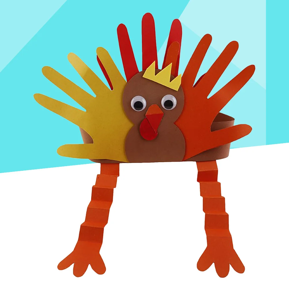 Thanksgiving Turkey Hat New Fashion Design Good Elasticity Baby Look Unique Stretchy Headwear Turkey Hat for Kids