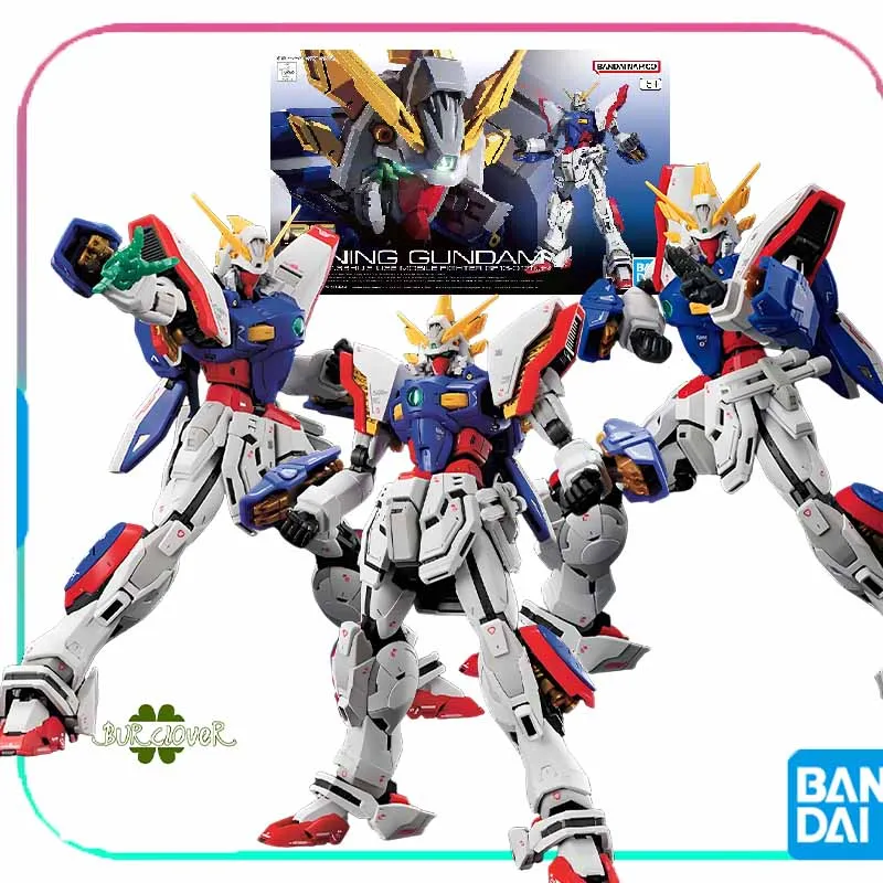 

Bandai Original GUNDAM RG Series SHINING GUNDAM Anime Action Figure Assembly Model Toys Collectible Model Ornaments