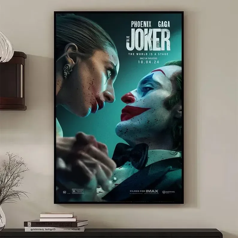 J-Joker Folie À Deux Classic Movie Lady-Gaga Film High Quality Poster Canvas Painting Aesthetic Wall Art Pictures Home Decor