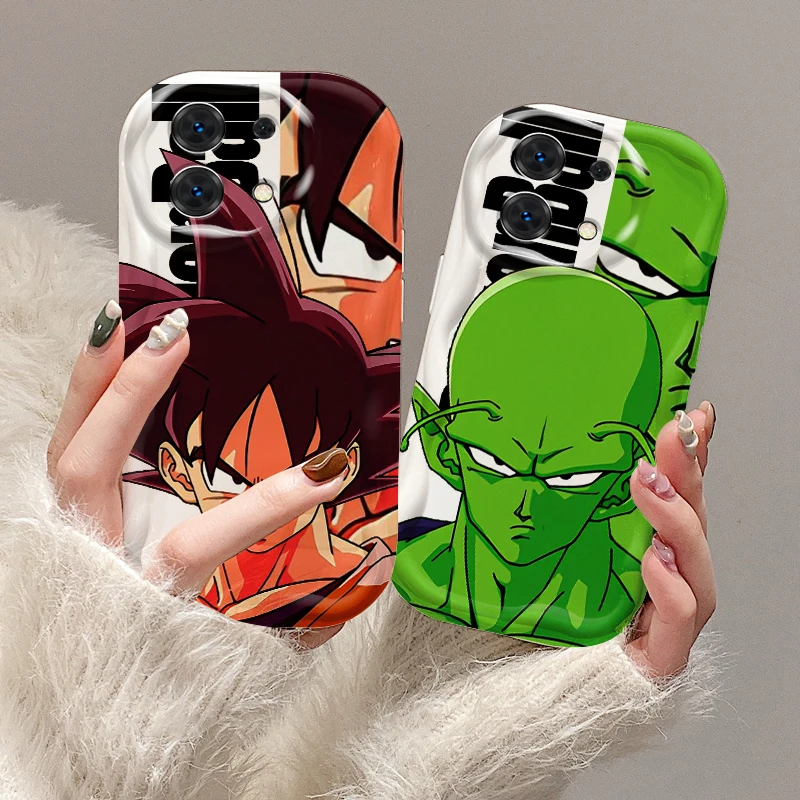 D-Dragon Ball Goku Cute Art For Xiaomi Redmi Note 14 11 13 12 Poco M6 X6 X5 X4 X3 M3 F4 Pro Plus 5G Wave Oil Back Phone Case