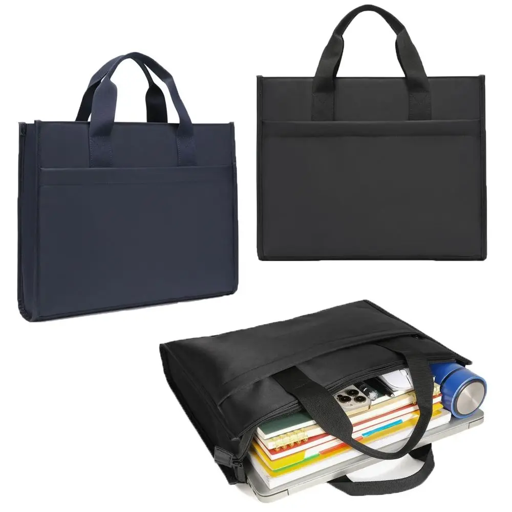 

Portable Oxford Cloth Briefcase Dust-proof Large Capacity File Bag Waterproof Multi-Layer Document Bag Office Supplies