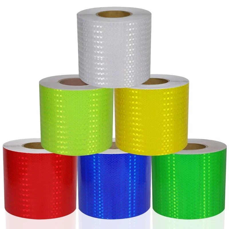 5Cm * 300Cm Auto Reflecterende Tape Veiligheidswaarschuwing Auto Decoratie Sticker Reflector Beschermende Tape Strip Film Auto Motorfiets Sticker