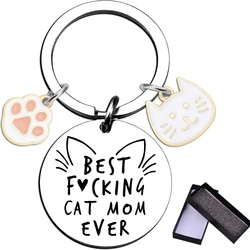 Best Cat Mom Keychain Gifts for Cat Lovers Grandma Mothers Day Gifts for Her